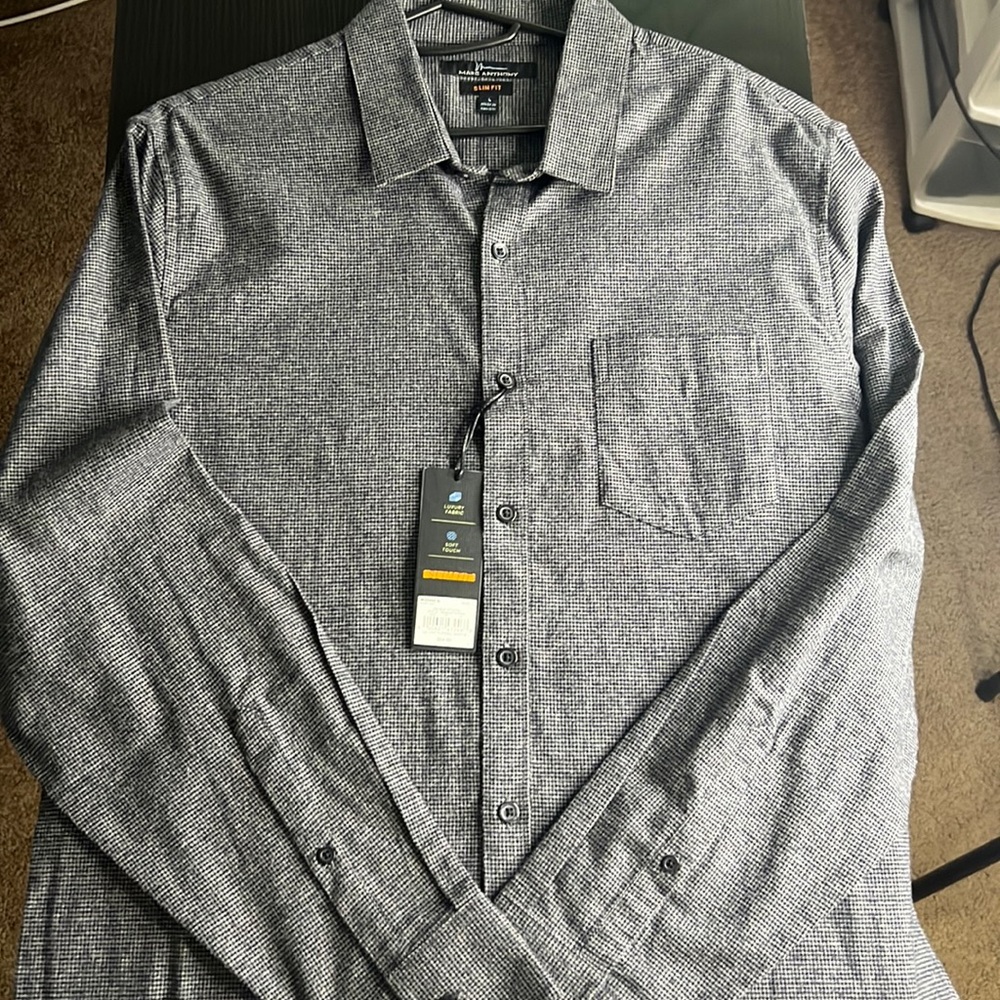Marc Anthony Luxury fabric slim fit flannel